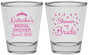 Personalized Bridal Shower Shot Glasses - Shower The Bride | 100001