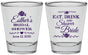 Personalized Bridal Shower Shot Glasses - Eat Drink Shower Bride | 100002