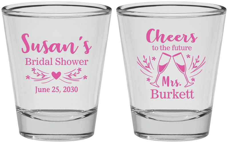 Personalized Bridal Shower Shot Glasses - Future Mrs | 100005