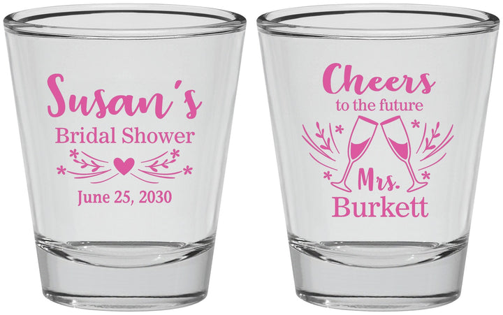 Personalized Bridal Shower Shot Glasses - Future Mrs | 100005