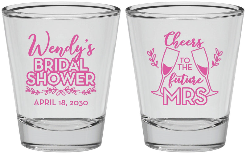 Personalized Bridal Shower Shot Glasses - Future Mrs | 100011