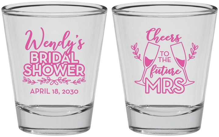 Personalized Bridal Shower Shot Glasses - Future Mrs | 100011