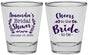 Personalized Bridal Shower Shot Glasses - Cheers To The Bride | 100014