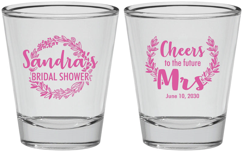 Personalized Bridal Shower Shot Glasses - Future Mrs | 100015