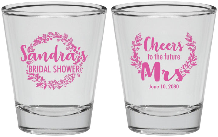 Personalized Bridal Shower Shot Glasses - Future Mrs | 100015