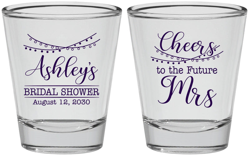 Personalized Bridal Shower Shot Glasses - Future Mrs | 100018