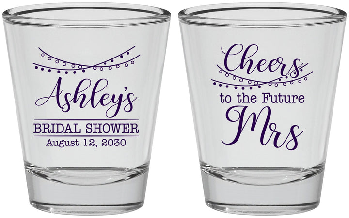 Personalized Bridal Shower Shot Glasses - Future Mrs | 100018