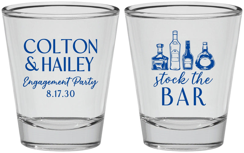 Personalized Engagement Shot Glasses - Stock The Bar | 10005