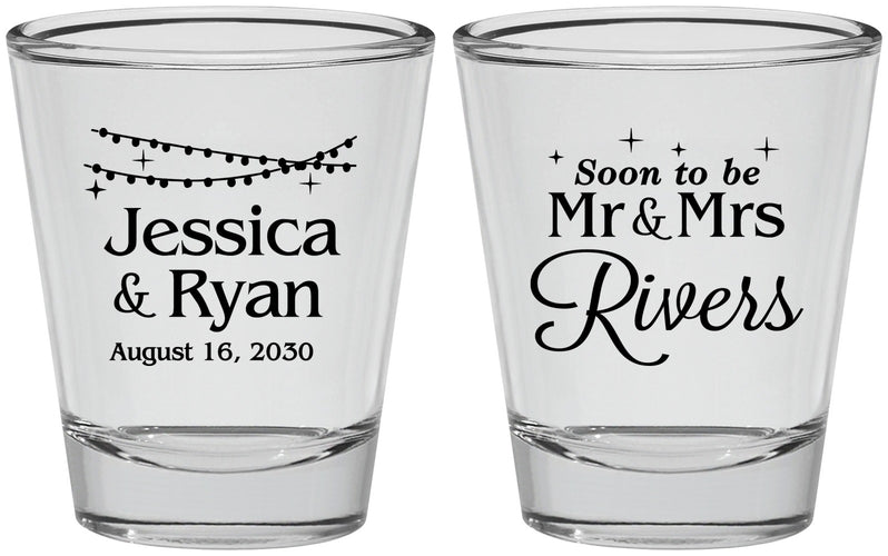 Personalized Engagement Shot Glasses - Soon To Be Mr And Mrs | 10008