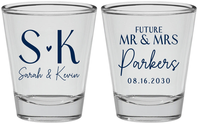 Personalized Engagement Shot Glasses - Future Mr And Mrs | 10012
