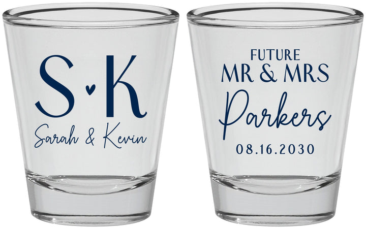 Personalized Engagement Shot Glasses - Future Mr And Mrs | 10012