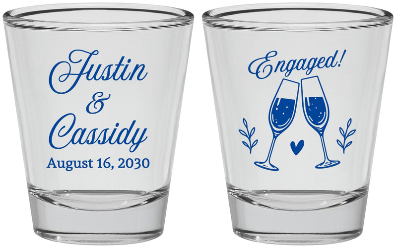 Personalized Engagement Shot Glasses - Engaged | 10013