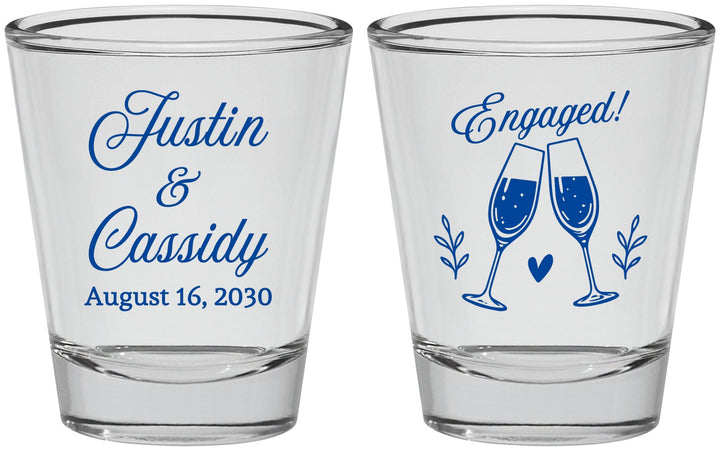 Personalized Engagement Shot Glasses - Engaged | 10013