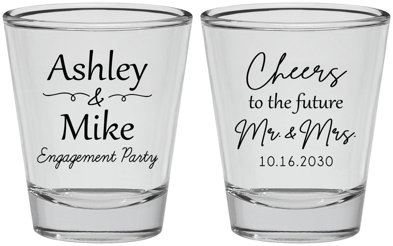 Personalized Engagement Shot Glasses - Future Mr And Mrs | 10014