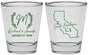 Personalized Wedding Shot Glasses - California | 104