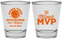 Personalized Bar Mitzvah Shot Glasses - 13th Birthday Basketball | 110001