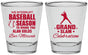 Personalized Bar Mitzvah Shot Glasses - 13th Birthday Baseball | 110004