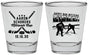 Personalized Bar Mitzvah Shot Glasses - 13th Birthday Hockey | 110007