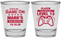 Personalized Bar Mitzvah Shot Glasses - 13th Birthday Video Game | 110013