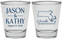 Personalized Wedding Shot Glasses - Massachusetts | 120