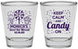Personalized Bat Mitzvah Shot Glasses - 12th Birthday Cupcake | 120001