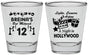 Personalized Bat Mitzvah Shot Glasses - 12th Birthday Hollywood | 120006