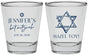 Personalized Bat Mitzvah Shot Glasses - 12th Birthday Mazel Tov | 120009