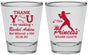 Personalized Bat Mitzvah Shot Glasses - 12th Birthday Softball | 120011