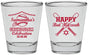 Personalized Bat Mitzvah Shot Glasses - 12th Birthday Softball | 120012