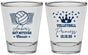 Personalized Bat Mitzvah Shot Glasses - 12th Birthday Volleyball | 120015