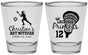 Personalized Bat Mitzvah Shot Glasses - 12th Birthday Lacrosse | 120017