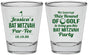 Personalized Bat Mitzvah Shot Glasses - 12th Birthday Golf | 120019