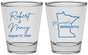 Personalized Wedding Shot Glasses - Minnesota | 122
