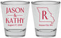 Personalized Wedding Shot Glasses - Missouri | 124