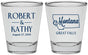 Personalized Wedding Shot Glasses - Montana | 125