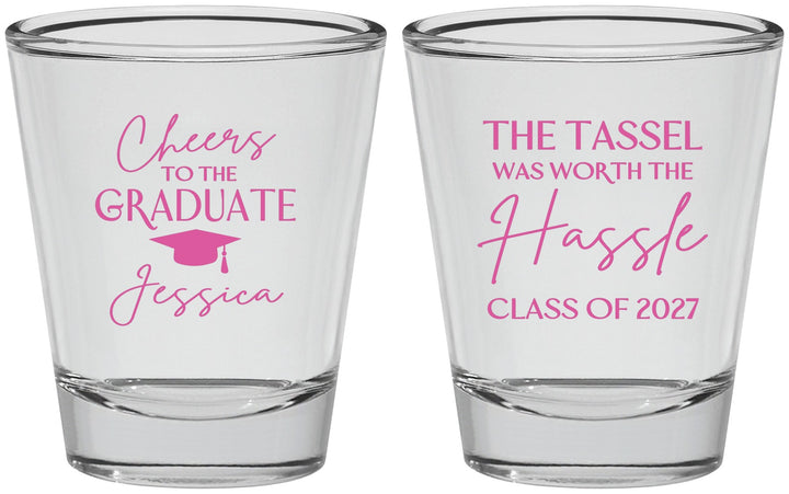 Personalized Graduation Shot Glasses - Class Of 2027 Tassel Hassel | 130010