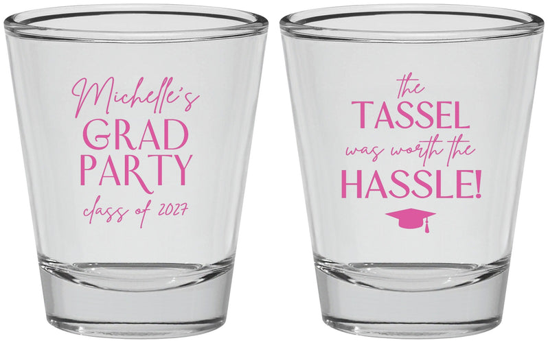 Personalized Graduation Shot Glasses - Class Of 2027 Tassel Hassel | 130011