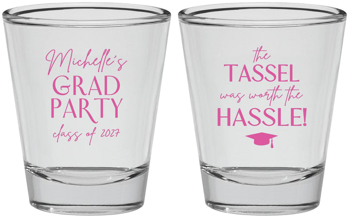 Personalized Graduation Shot Glasses - Class Of 2027 Tassel Hassel | 130011
