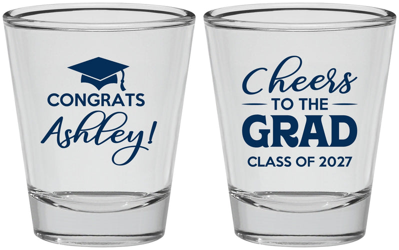 Personalized Graduation Shot Glasses - Class Of 2027 Cheers Grad | 130020