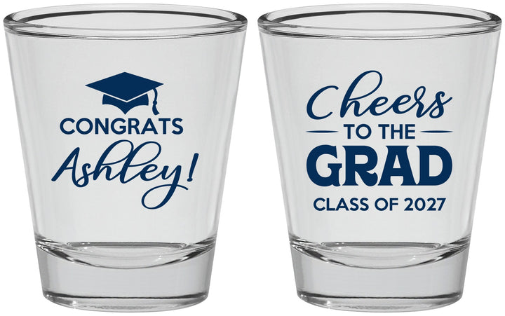 Personalized Graduation Shot Glasses - Class Of 2027 Cheers Grad | 130020