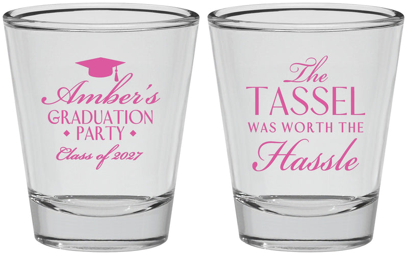 Personalized Graduation Shot Glasses - Class Of 2027 Tassel Hassel | 130030