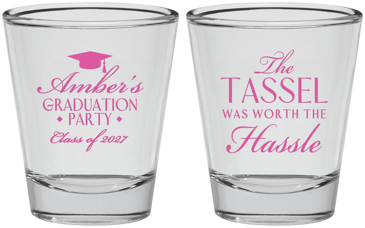 Personalized Graduation Shot Glasses - Class Of 2027 Tassel Hassel | 130030