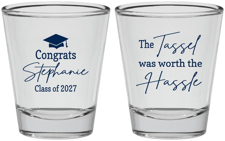 Personalized Graduation Shot Glasses - Class Of 2027 Tassel Hassel | 130031