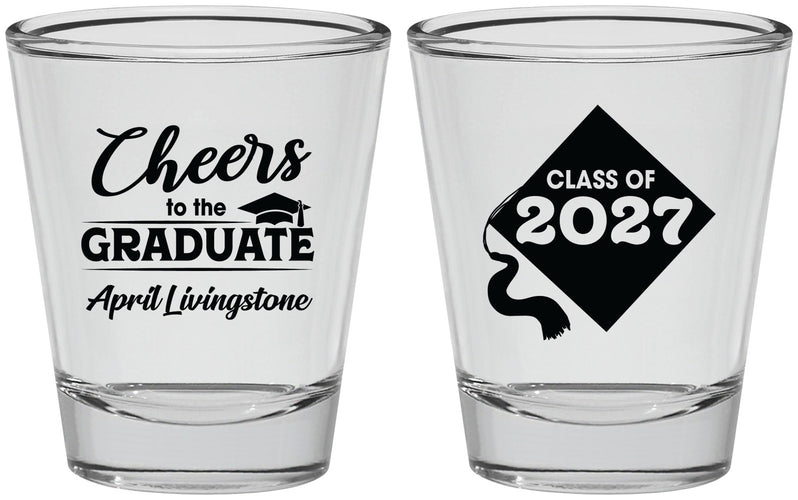 Personalized Graduation Shot Glasses - Class Of 2027 Tassel Hassel | 130033