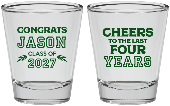 Personalized Graduation Shot Glasses - Class Of 2027 Last Four Years | 130036
