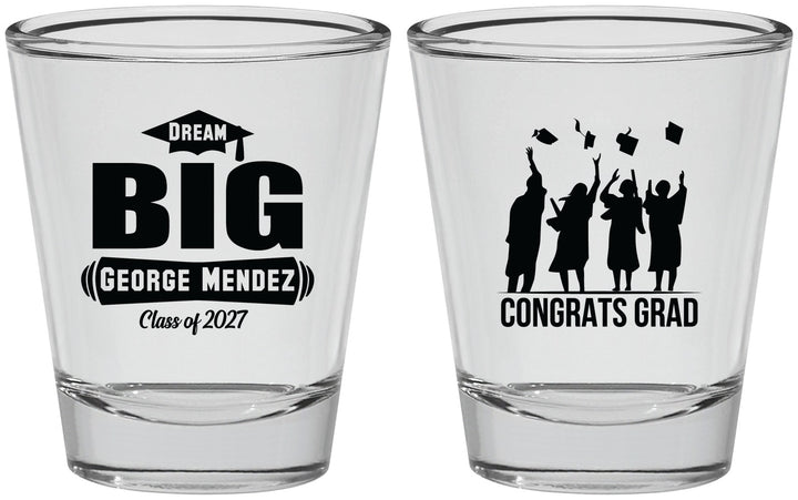 Personalized Graduation Shot Glasses - Class Of 2027 Dream Big | 130039