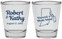 Personalized Wedding Shot Glasses - Rhode Island | 138