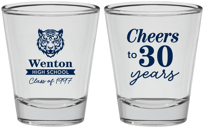 Personalized Class Reunion Shot Glasses - Class Of 1997 30 Year | 140002
