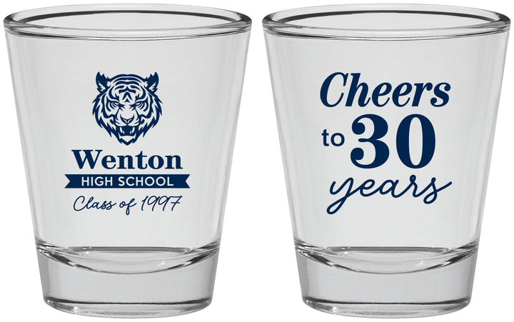 Personalized Class Reunion Shot Glasses - Class Of 1997 30 Year | 140002