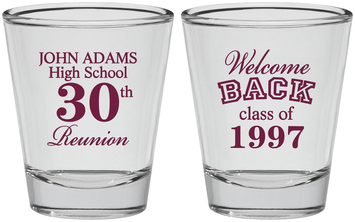 Personalized Class Reunion Shot Glasses - Class Of 1997 30 Year | 140007